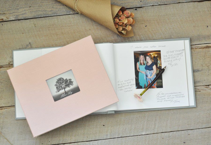 Baby Shower Guest Book - add photos of the mom-to-be with her most loved friends and family!