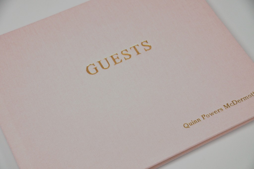 Pink Linen - shown on Guest Sign In Book