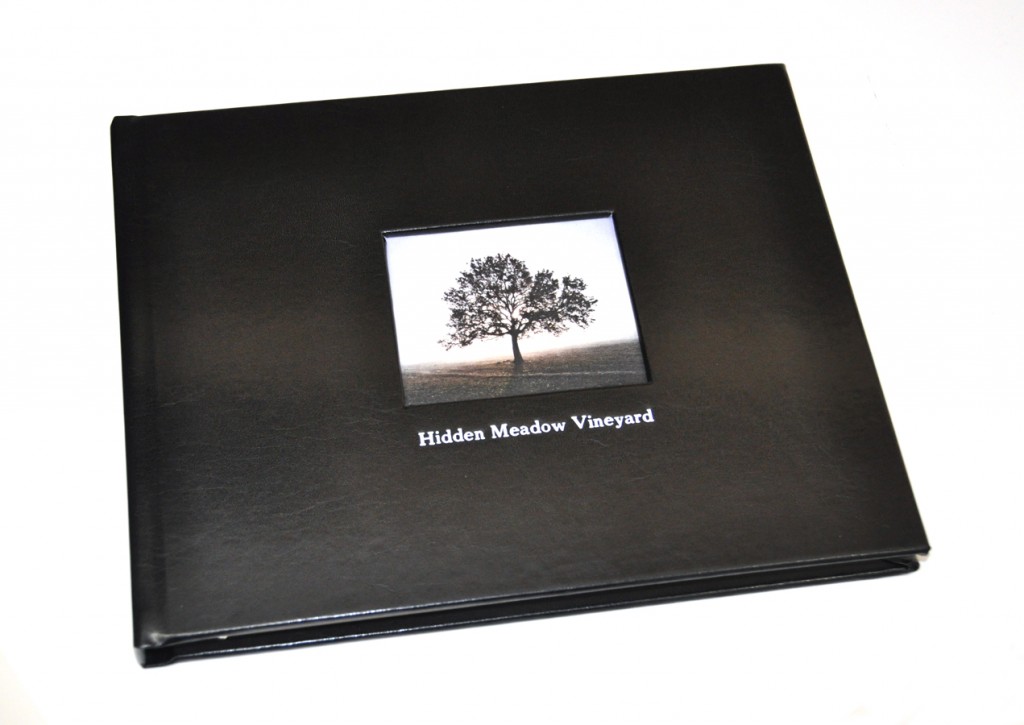 Black Leather - shown on Guest Book with Photo Frame 