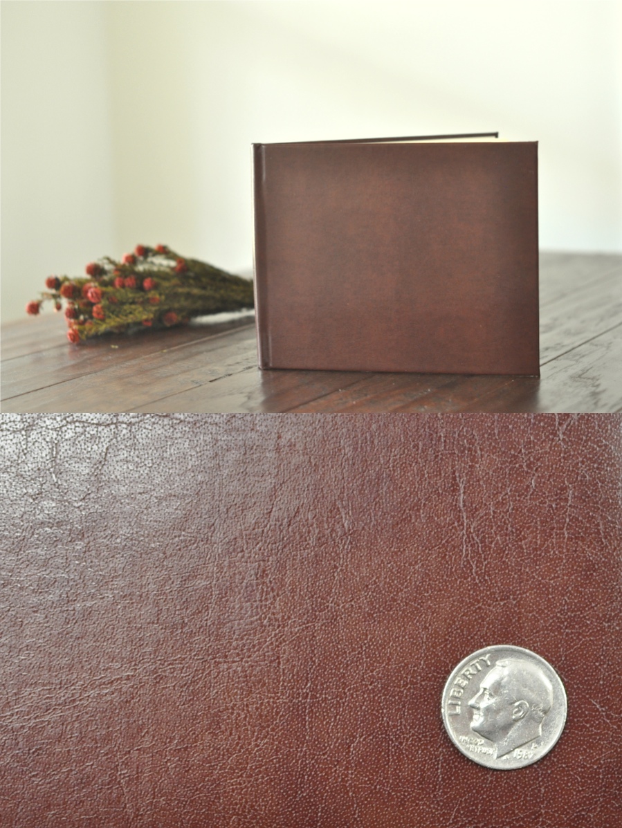 leather book and close
