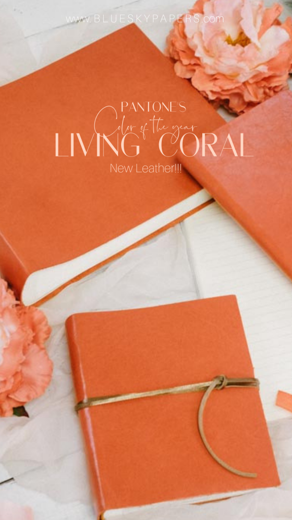 Living-coral_pantones-color-of-the-year_Blue-Sky-Papers