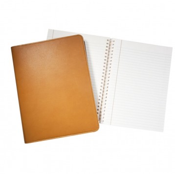 Leather Notebook - British Tan Traditional Leather - from Blue Sky Papers