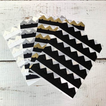 Colored Photo Corners - ivory, silver, gold and black - from Blue Sky Papers