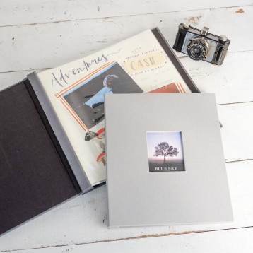  Post-Bound Scrapbook with Clear Sleeves - Simply slip your completed pages into the clear sleeves - by Blue Sky Papers