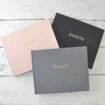 Guest Sign In Book - 3 "Guests" designs - Blue Sky Papers