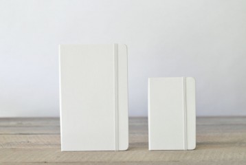 White Blank Moleskine Notebooks