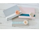Personalized Velvet Ribbon & Silk Flower Custom Book