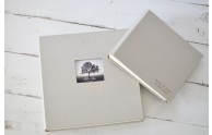 Classic, Archival Photo Album- 12x12 and 9x7 shown in Champagne silk- by Blue Sky Papers