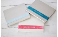 Personalized Velvet Ribbon Book- Multiple colors and styles- by Blue Sky Papers
