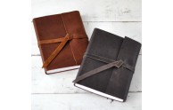 Leather Rustic Journals - Rustic Brown Leather & Almost Black Leather - by Blue Sky Papers