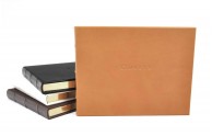 library bound leather guest books