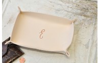 Personalized Leather Catchall - adorable little catchall - by Blue Sky Papers