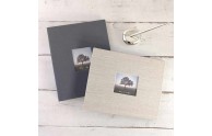 Post-bound Guest Book - Vertical or horizontal orientation, with optional photo frame cover - by Blue Sky Papers