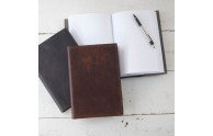 Refillable Leather Journal - handmade by Blue Sky Papers