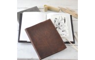 Refillable Sketchbook Leather Cover - perfect gift for the artist - from Blue Sky Papers