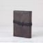 Refillable Italian Journal - gray leather - from Blue Sky Papers