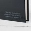 Classic, Archival Photo Album- Black bonded leather with Gray Script embossing- by Blue Sky Papers