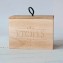 Recipe for Marriage Box - "Recipes" engraved on the wood cover - from Blue Sky Papers