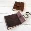 Leather Mini Photo Books - rustic wrap & flap open wrap - handmade by Blue Sky Papers