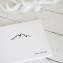 Cabin Guest Book - White leather with Black embossing - by Blue Sky Papers