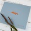 Beach Home Guest Book - Steel Blue Linen with Copper embossing - by Blue Sky Papers