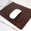 Leather Mouse Pad - Initials, bottom right - by Blue Sky Papers