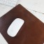 Leather Mouse Pad - 1 line, centered at top - by Blue Sky Papers