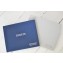 Guest Sign In Book - Navy Linen & Light Gray linen- by Blue Sky Papers