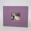 Guest Sign In Book - Plum satin, photo frame cover- by Blue Sky Papers
