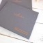 House Guest Book - Slate Gray linen with Copper - by Blue Sky Papers