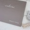 House Guest Book - Taupe satin with Silver - by Blue Sky Papers