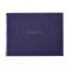 Library Bound Leather Guest Book - Indigo Leather