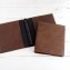 Natural Leather Binder - black 3 ring mechanism - from Blue Sky Papers