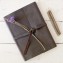 Leather Rustic Sketchbook in Rustic Brown leather - by Blue Sky Papers