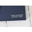 Silk Dupioni Bow Custom Book- Embossing in White, Serif font- by Blue Sky Papers