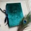 Velvet Wedding Vow Book - Peacock Green Velvet with Modern Vows - by Blue Sky Papers