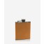 Personalized Leather Flask - British Tan Traditional Leather - from Blue Sky Papers