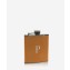 Personalized Leather Flask - British Tan Traditional Leather Personalized - from Blue Sky Papers