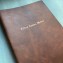 Soft Leather Photo Album - Rustic Leather personalized in gold - from Blue Sky Papers 