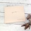 Soft Leather Guest Book from Blue Sky Papers - snow leather with Gold embossing