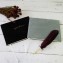 Soft Leather Guest Book from Blue Sky Papers - black and slate nubuck