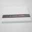 In Loving Memory Memorial Guest Book - white satin with gray velvet sash - by Blue Sky Papers
