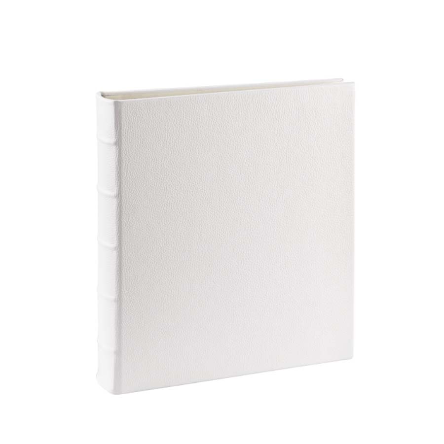 Large Leather Guest Book From Blue Sky, White Leather Photo Album