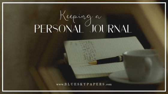 Personal journal blue sky papers